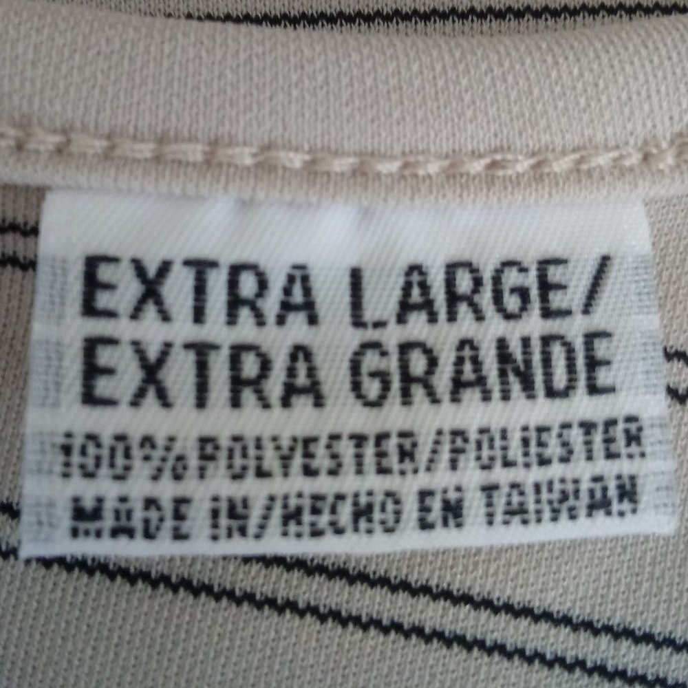 Kathy Ireland Grey Tank with Black Stripes - Picture 7 of 9